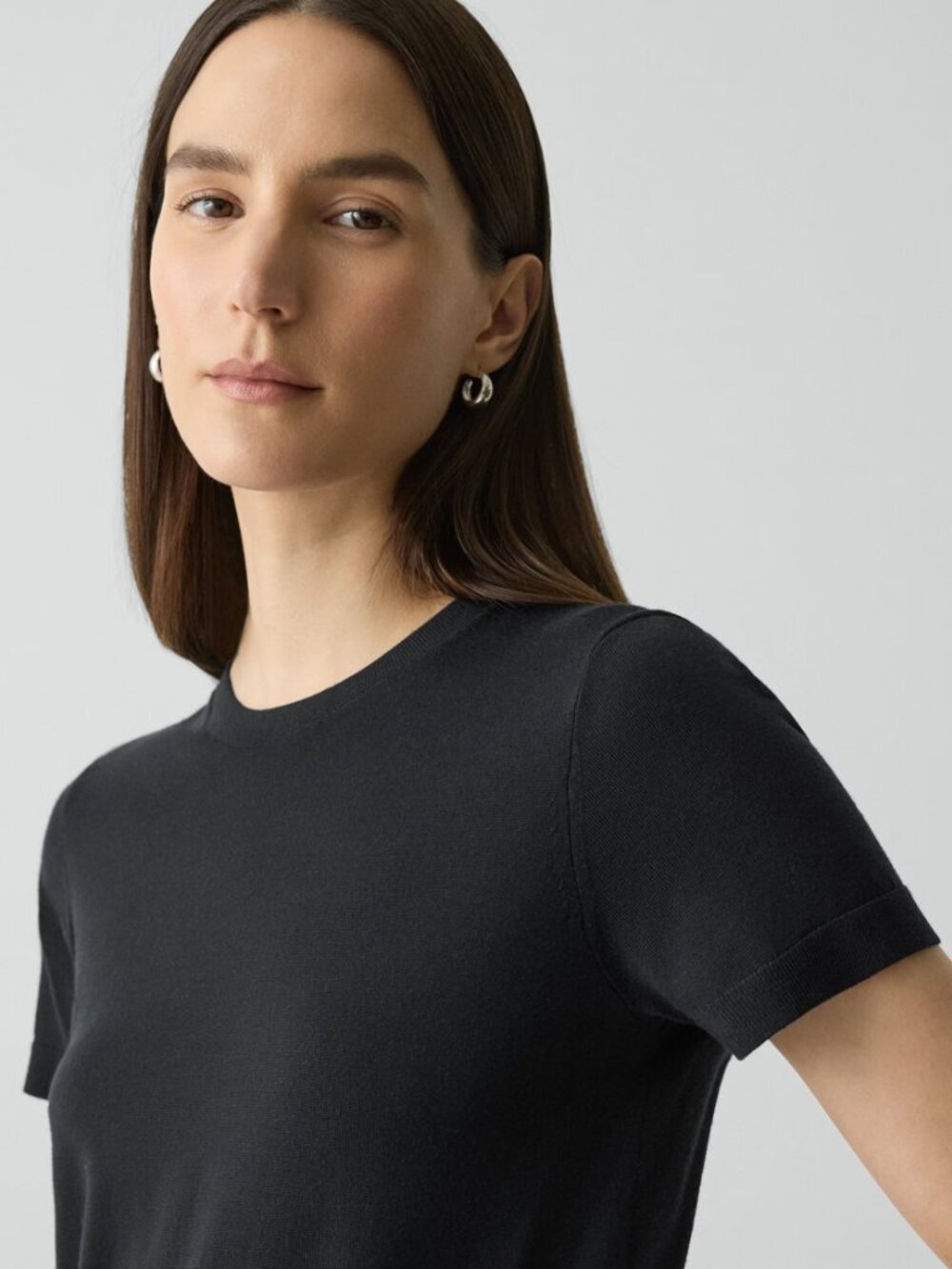 Theory Sweater Tee in Regal Wool - Picture 4 of 7